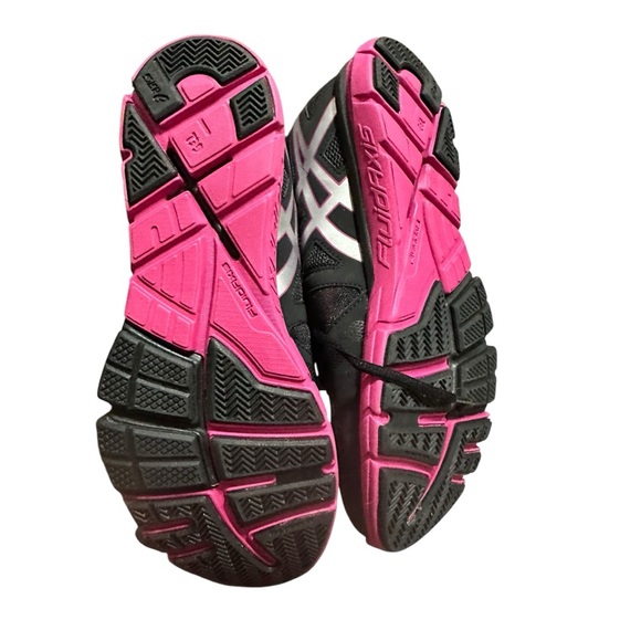 ASICS Women’s Black & Pink Running Sneakers Size 9.5 - Picture 6 of 9